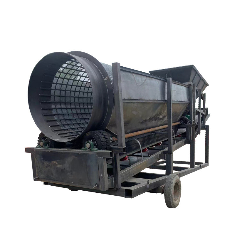 滚筒振动式砂石分离机厂家分离机混凝土砂石供应单/双车位振动筛