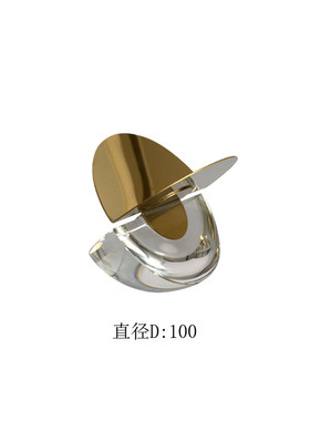 北欧白色大理石水晶球形风格摆件意式现代简约几何软装饰品