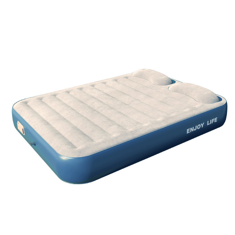 嘉述户外充气床便携式加高绒植内置泵露营床防潮睡垫双人充气床垫