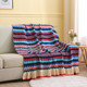 空调毯办公室午睡北欧风针织毯盖腿毛毯春夏披肩斗篷小毯子沙发毯