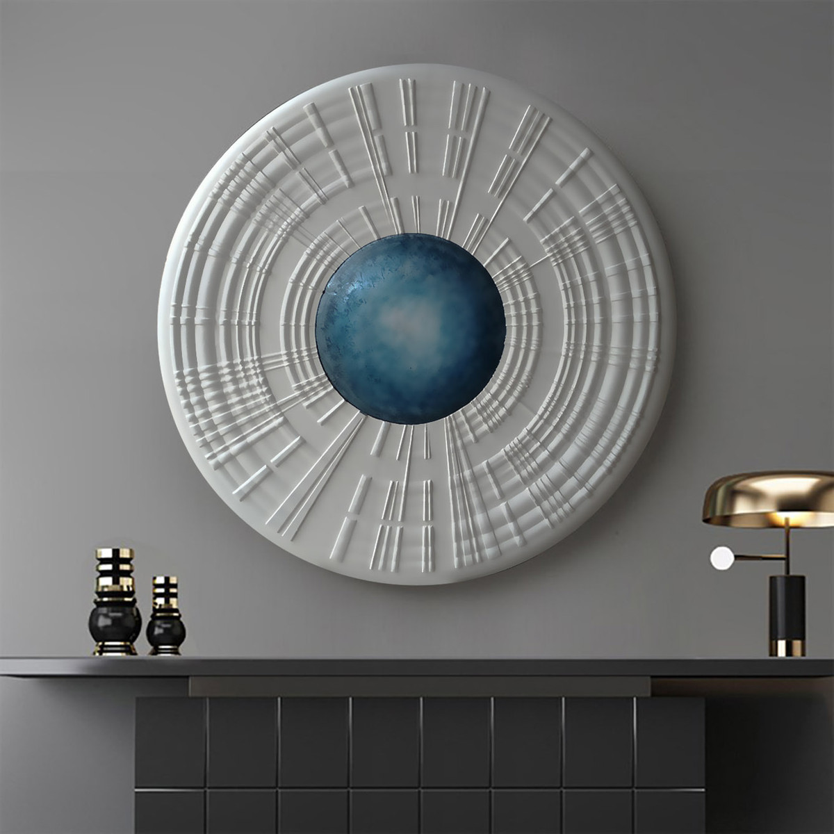 立体雕刻轻奢装饰画美容院店面过道实物画酒店大堂抽象艺术品壁挂