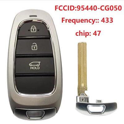 适用于现代3键智能遥控钥匙FCCID;95440-CG050 47chip 433mhz