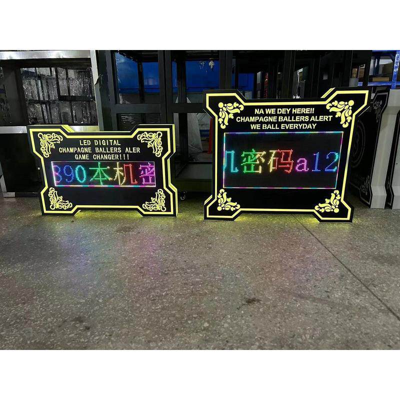 led发光彩色显示屏手举牌牌酒吧发光出酒举牌logo举ktv热销牌
