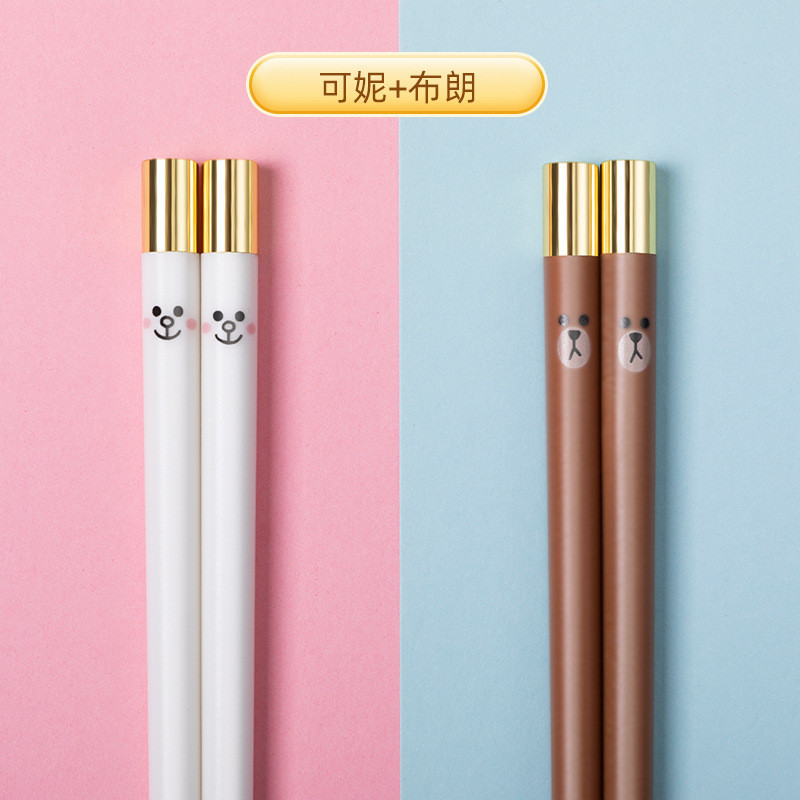 dtp9批发line情侣筷子家庭2022新款家用餐具套装装双人耐高温陶瓷