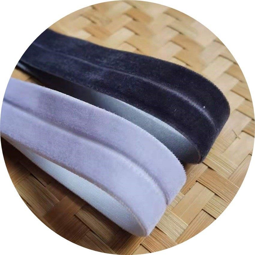 定购9色19mm对折丝绒带xt014鑫盛达包边绒带