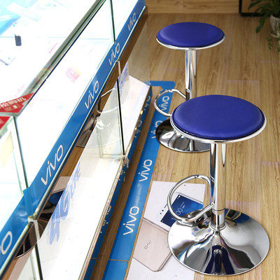 吧台椅升降手机店转椅高脚凳酒吧椅现代简约前台旋凳子圆凳子美容