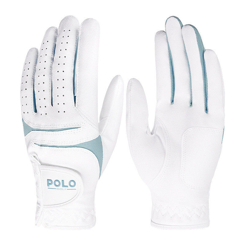 高尔夫球手套女士韩版防滑型手套透气pu双手套左右双手1耐磨装