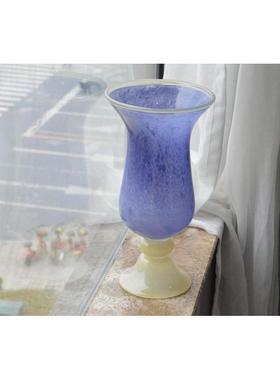 中古顿寂风家居拼色风灯花瓶芬侘赫本风玻璃花瓶简欧客厅装饰合集