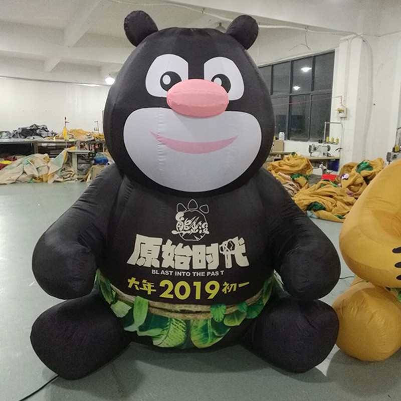 充气卡通熊充气气模牛津布摆放宣传气模游乐场动物气模