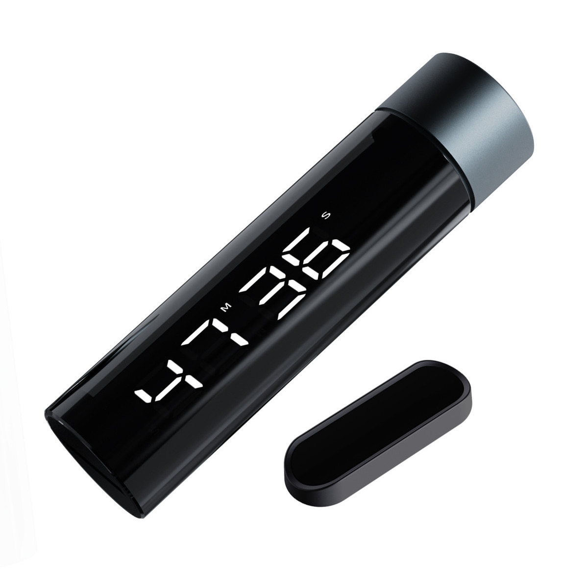 新款圆形倒计时器厨房提醒器学习美容时间管理器led旋转定时器