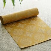 茶室织锦布艺团花纹茶席2米3米长款 茶席垫手工空间