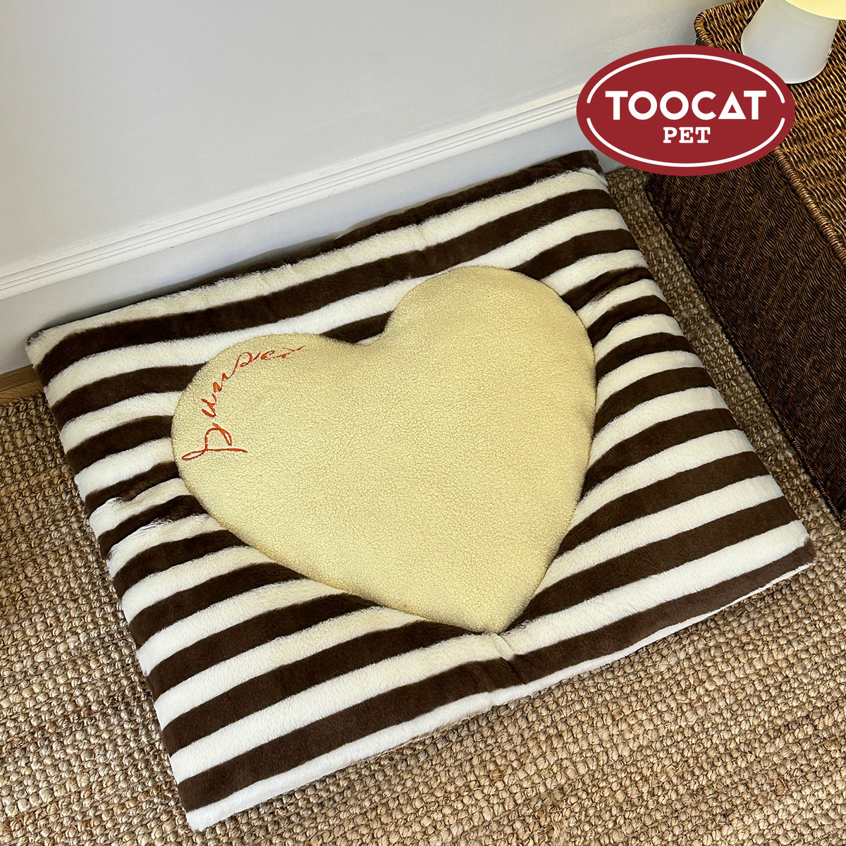 坐垫爱心宠物睡垫秋冬猫垫狗垫toocat秋冬四季通用ins风宠物窝