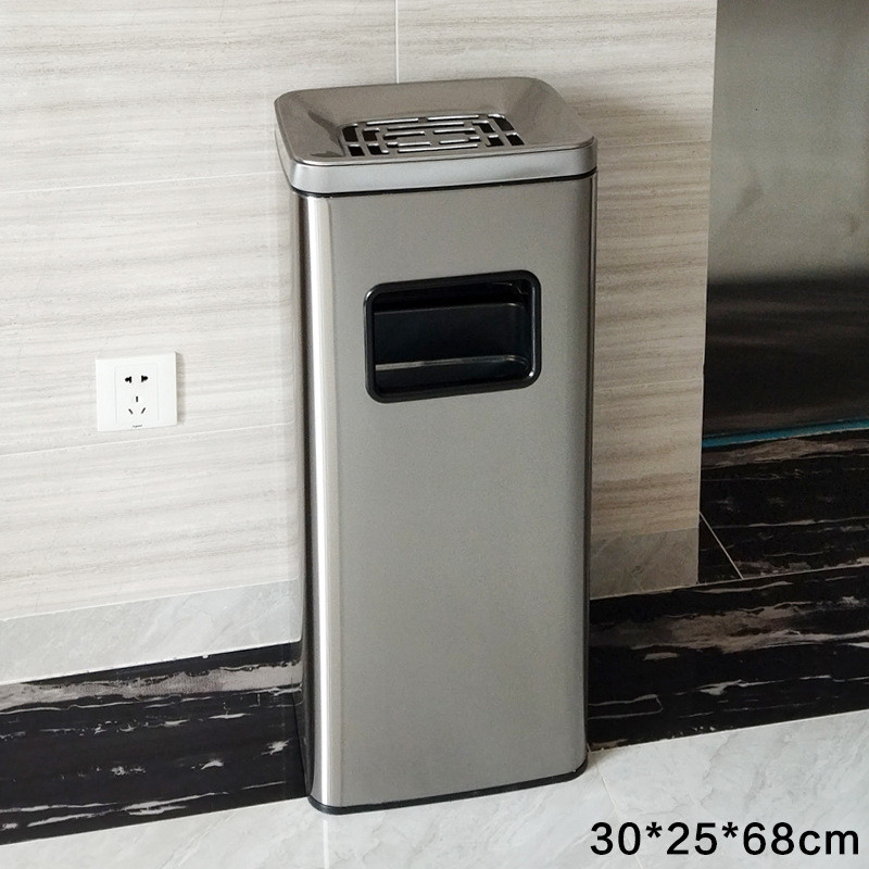 z655不锈钢酒店走廊室外宾馆商用电梯口烟灰缸垃圾桶烟灰柱收纳筒