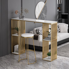 北欧大理石玄关台入户端靠墙景台客厅隔断装饰置物架轻奢条案桌