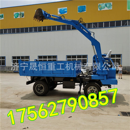 热销抓能四不像随车挖钩机运输x挖掘车随车新品木器挖沙挖土机四