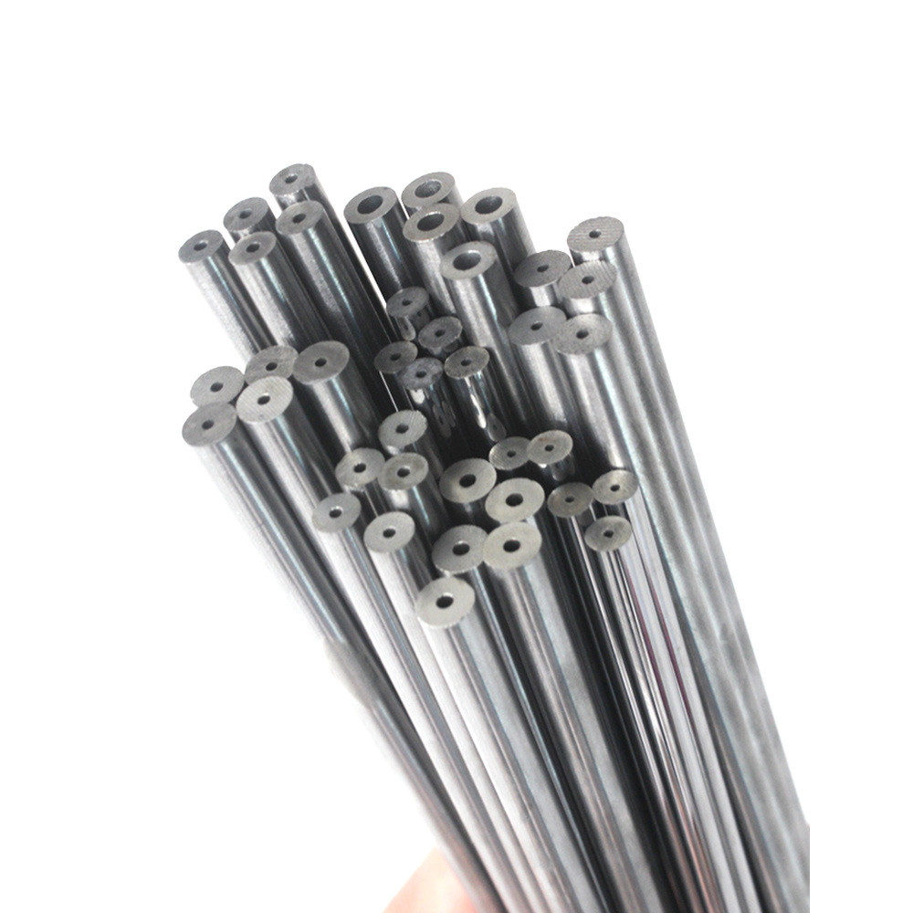 高硬度钨钢单孔圆棒硬质合金带孔钨钢管内孔0.1mm钨钢棒