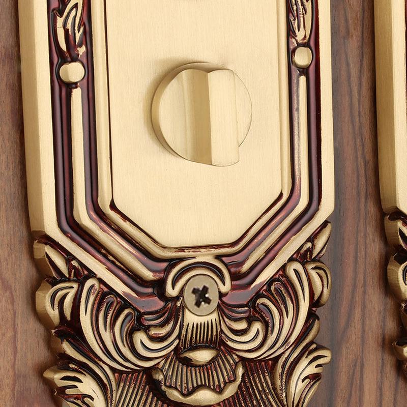 热销高档室外实木双开门锁别墅大门锁机械门锁批发欧式客厅全铜房