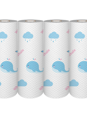 t5lp家务清洁懒人抹布厨房纸巾洗碗布加厚吸水一次性擦脚抹布4卷