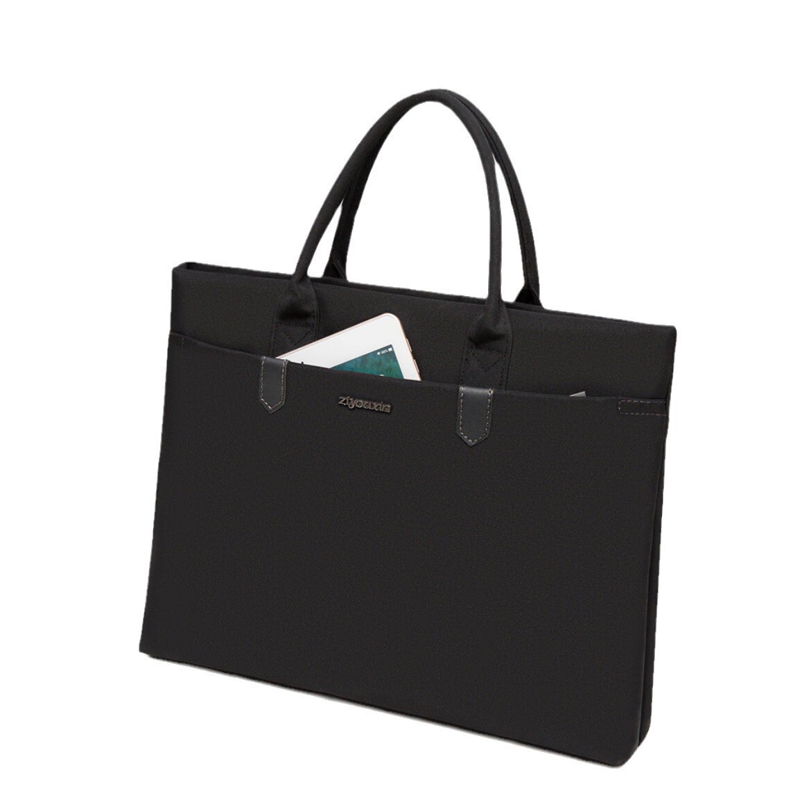 亿手提电脑包晨325公文包男士文件包印logo运多层商务会议包防水