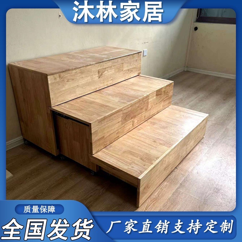 实木合唱台推拉折叠学校专用定制音乐教室指挥台