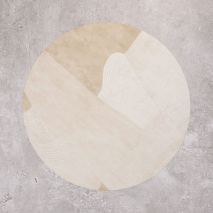 rkt4现代客厅卧室圆形地毯试衣间梳妆台茶几沙发简约垫简约