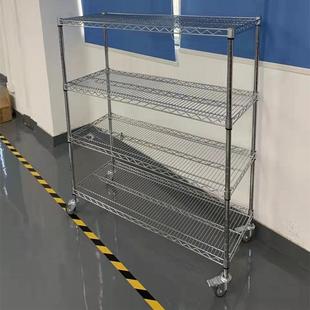 物料架仓库货架防静电不锈钢置物架工厂车间多层移动货架冷库货架