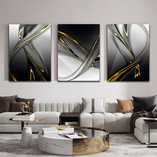 外贸抽象艺术画酒店客房挂画客厅装饰画轻奢背景墙壁画画沙发肌理