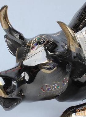 巴基斯坦动物铜器旺市铜牛股牛地产金融财经铜牛旺华尔街牛摆件