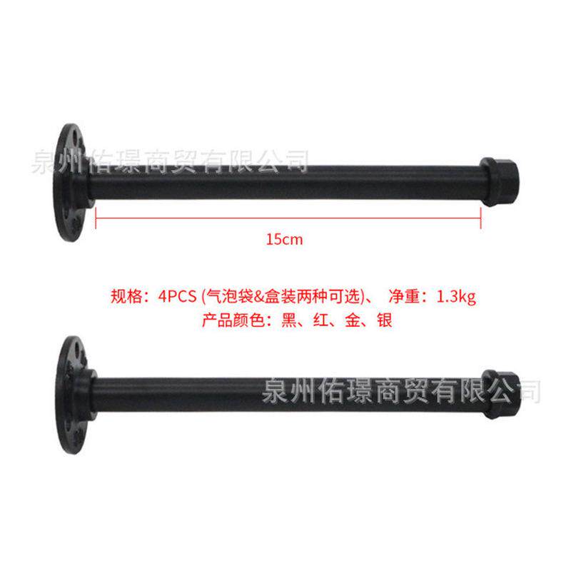 简约墙一字形服装架工业管壁挂式展示架上铁艺挂衣杆多功能陈列架