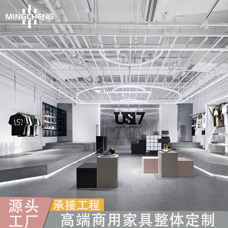 休闲鞋鞋店展示架篮球鞋潮流墙壁展示道具多层鞋子托架样品展示柜