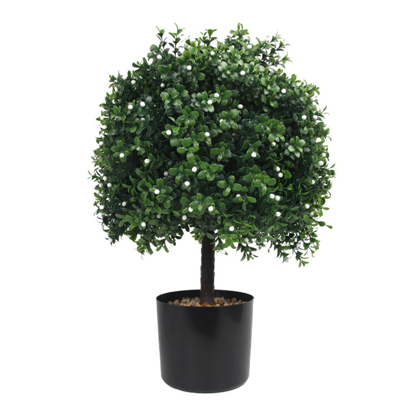 仿真绿植圆球橄榄树装饰盆栽盆景室内外门廊院子黄杨木批发