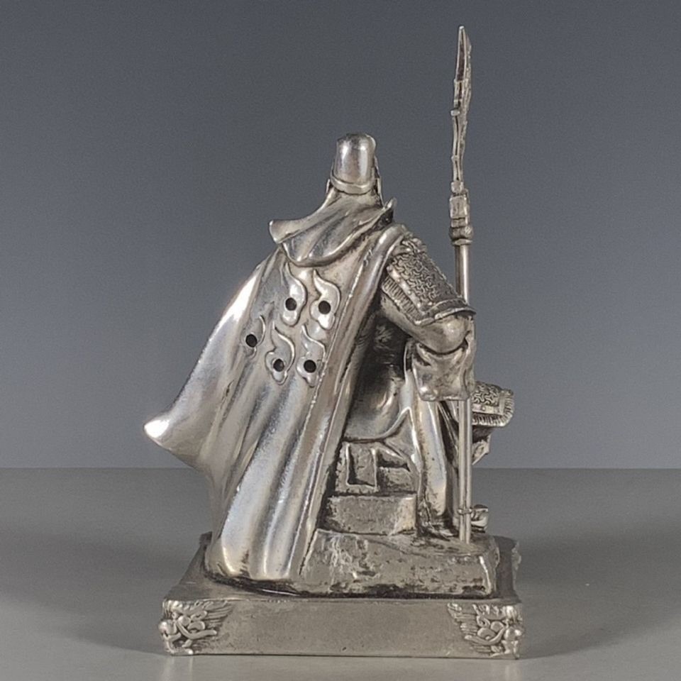 古玩杂项收藏关羽摆件坐像关公家居装饰摆件