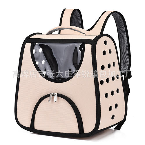 定制可折叠外出包防水手提可视太空舱四季通用猫猫透明透气宠物包