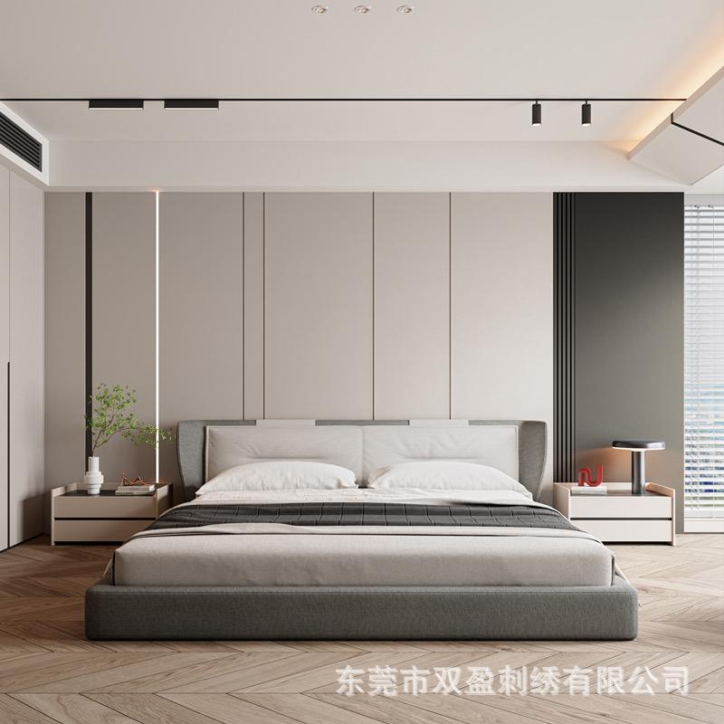 栅格硬包背景墙床头轻奢客厅沙发电视主卧室格栅现代木饰面软包板
