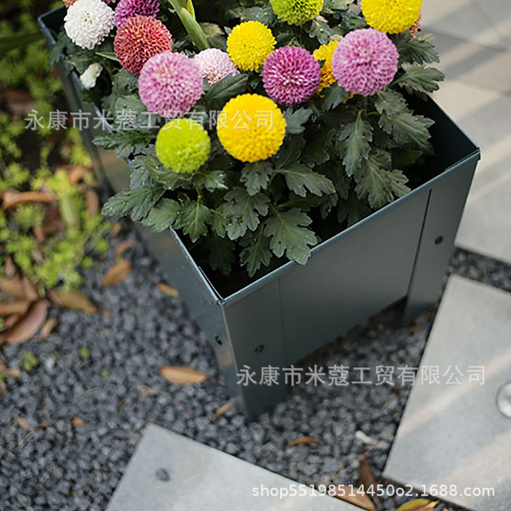 花园种植箱户外景观花箱花圃育苗蔬菜镀锌板花圃阳台种菜箱种植箱