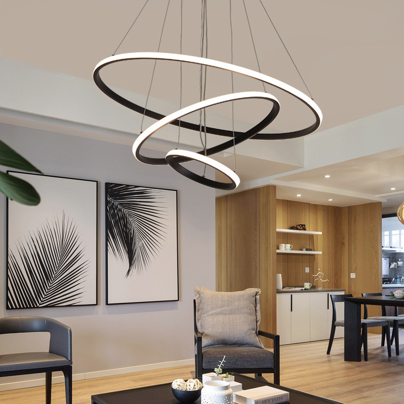 led餐厅吊灯简约创意个性后现代北欧艺术卧室饭厅吧台客厅灯具