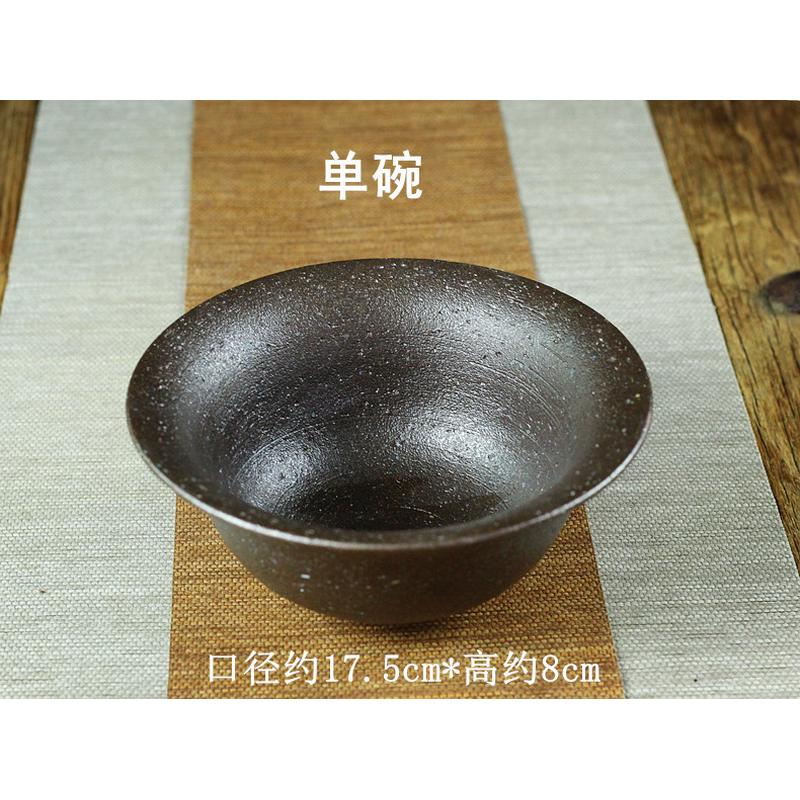 景德镇手工粗陶花盆茶席禅意插花碗中式复古花盆水培器皿茶道插花