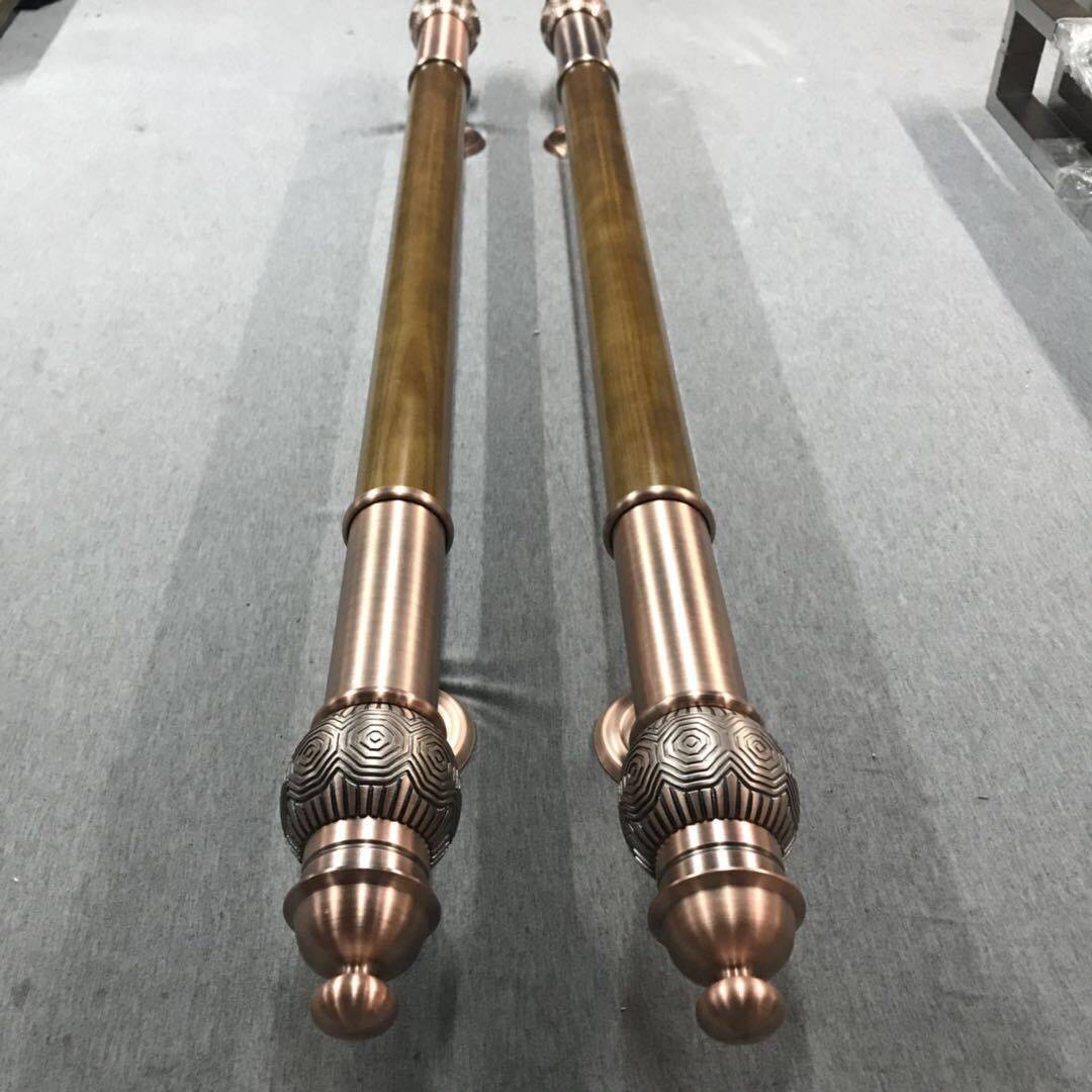 不锈钢把手玻璃大门拉手工厂别墅高档豪华定制酒店复古入户门把手