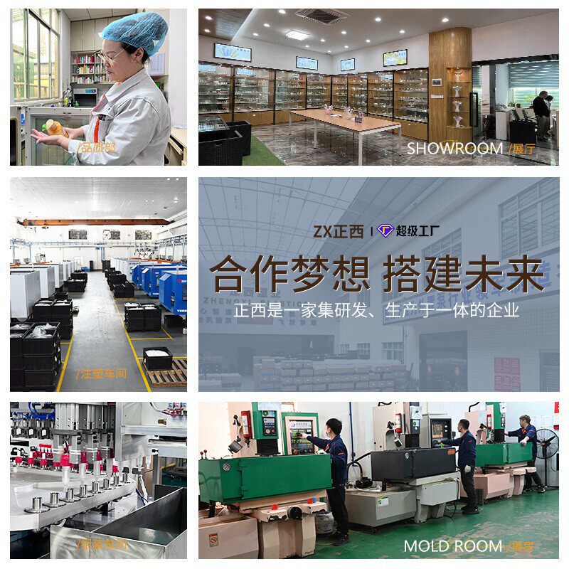 正西定制左右开关泵头泵锁泵头外置开关泵头牙膏自
