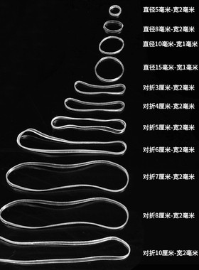 高弹力tpu纯透明白色橡皮筋耐用抗老化胶圈义乌耐高温工业牛皮筋