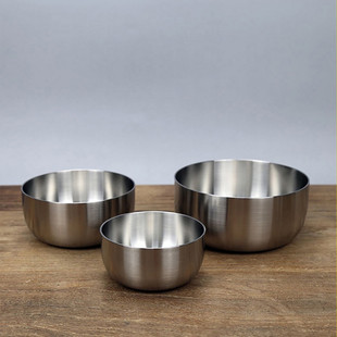 单层防烫儿童盆不锈钢碗料理碗家用不锈钢饭碗防摔儿童饭碗