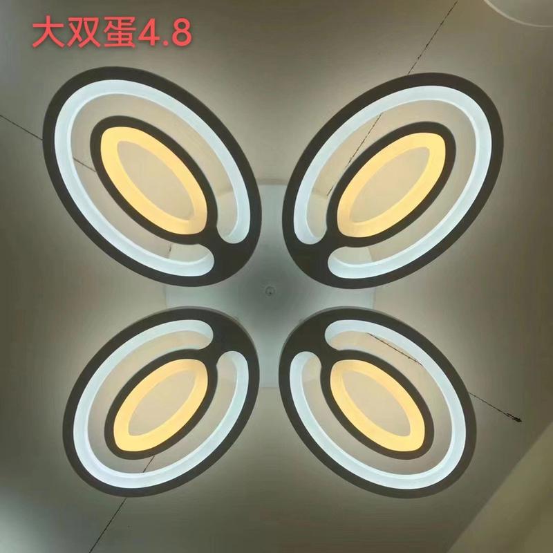 外贸款110v客厅吸顶灯现代简约家用餐厅灯亚克力led形花瓣卧室灯