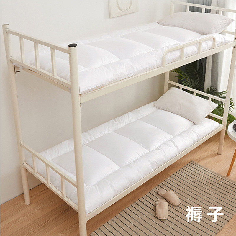 文英文五星级酒店立体防滑垫全棉白色双人床单褥子榻榻米软床垫