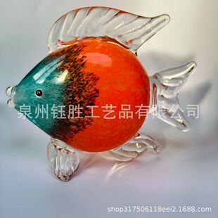精品淄博琉璃制品居家摆件车载好物年年有鱼家居装饰