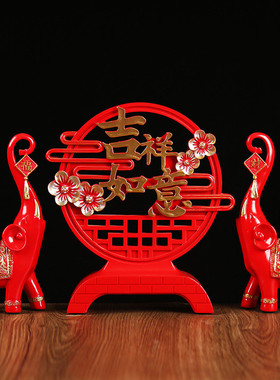 树脂工艺品新年新款福鹿摆件佳品电视柜玄关装饰乔迁送礼家居对鹿