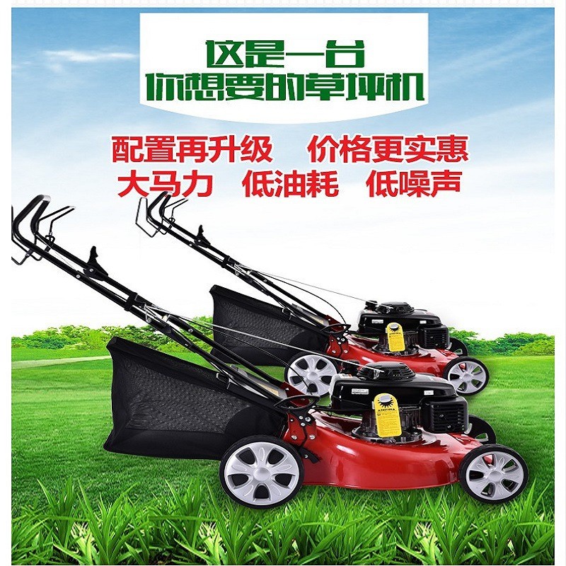 热销工厂直供新款20寸手推汽油草机6马力手推式割草机修动力剪草