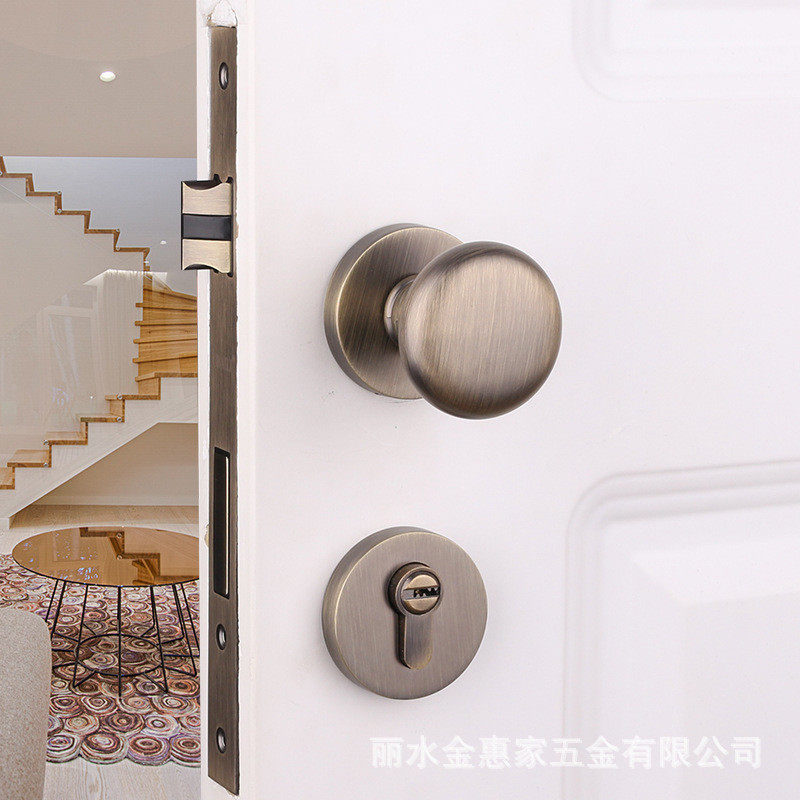 森现代简约美式珀法式轻奢球形通用室内卧室实心静音门把手门锁,基础建材,机械门锁,淘宝优惠券,粉丝福利购,淘宝优惠卷