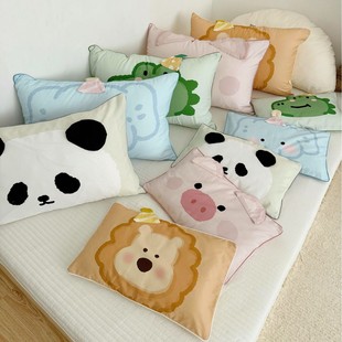单品秋冬枕罩卡通小动物加厚全棉磨毛枕头套纯棉儿童宝宝单件枕套