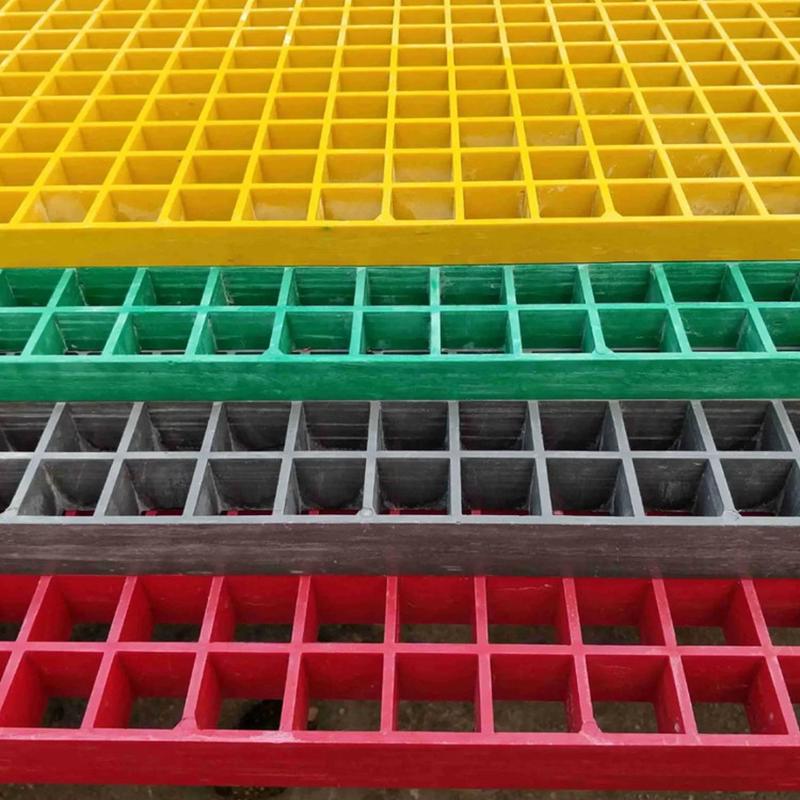 玻璃钢格栅洗车房排水盖板网篦子网格厂家批发市政玻璃钢树养殖