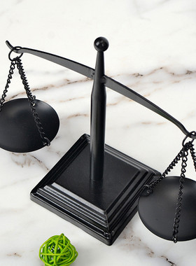 仿古天平装饰品铁艺摆件工艺品款式做旧复古桌面立式置物架批发